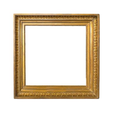 Bir resim için yaldızlı ahşap çerçeve