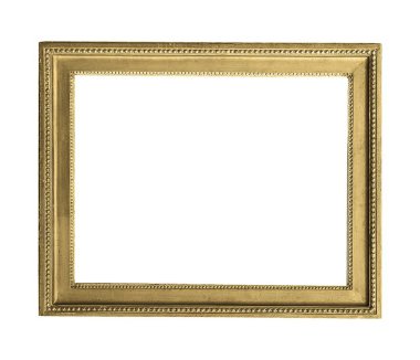 Bir resim için yaldızlı ahşap çerçeve