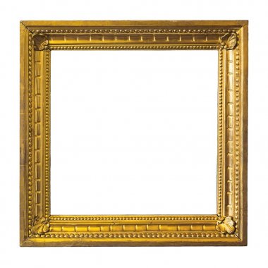 Bir resim için yaldızlı ahşap çerçeve