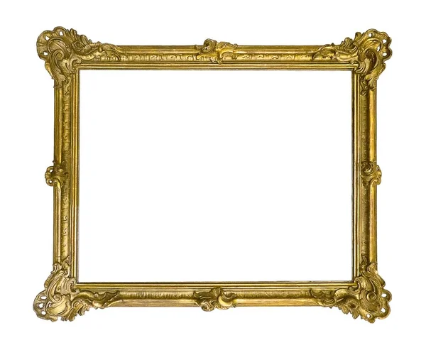 Bir resim için yaldızlı ahşap çerçeve