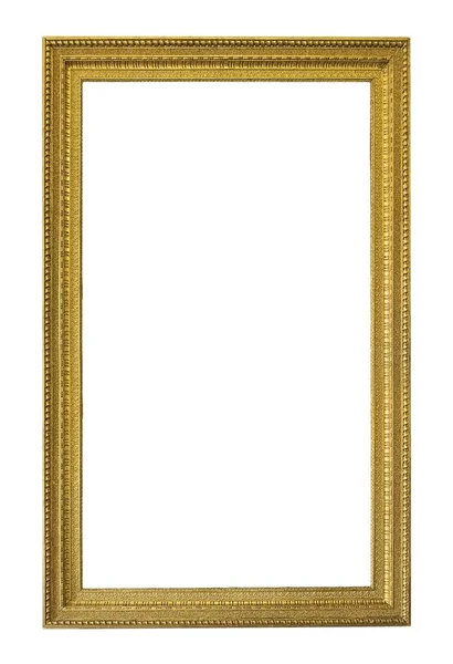镀金的木制框架，为一张图片的 — 图库照片