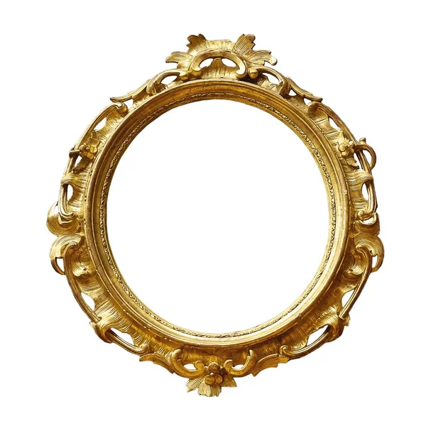 Bir resim için yaldızlı ahşap çerçeve