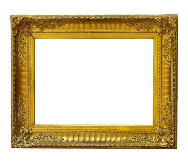 Bir resim için yaldızlı ahşap çerçeve