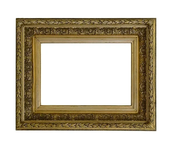 Bir resim için yaldızlı ahşap çerçeve