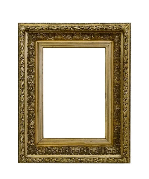 Moldura de madeira dourada para uma imagem — Fotografia de Stock