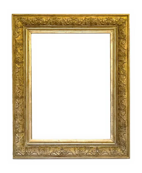 Gilded wooden frame for a picture — Stock Photo, Image