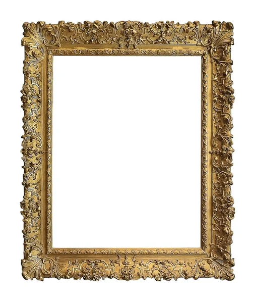 Gilded wooden frame for a picture — Stock Photo, Image