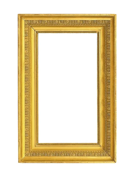 Golden frame for paintings, mirrors or photos — Stock Photo, Image