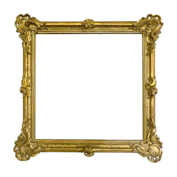 Cadre doré pour peintures, miroirs ou photos — Photo