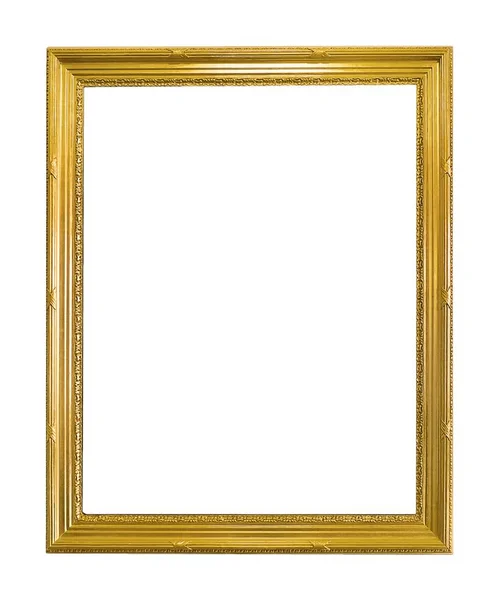 Gouden frame voor schilderijen, spiegels of foto 's — Stockfoto