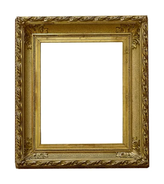 Cornice dorata per quadri, specchi o foto — Foto Stock