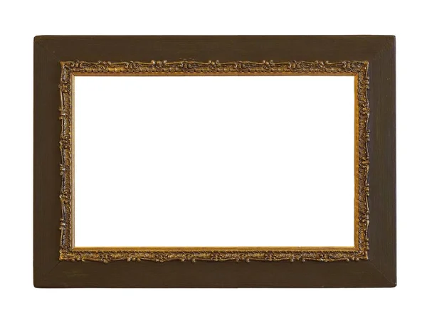 Wooden frame for paintings, mirrors or photos — Stock Photo, Image