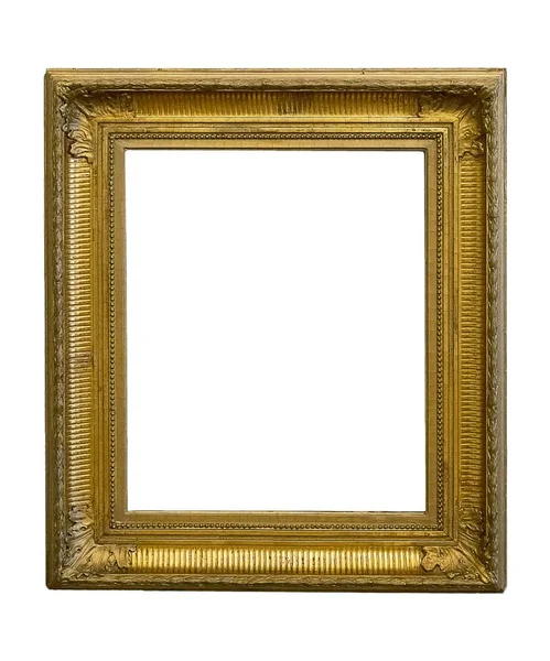 Gouden frame voor schilderijen, spiegels of foto 's — Stockfoto