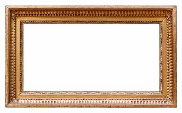 Wooden frame for paintings, mirrors or photos — Stock Photo, Image