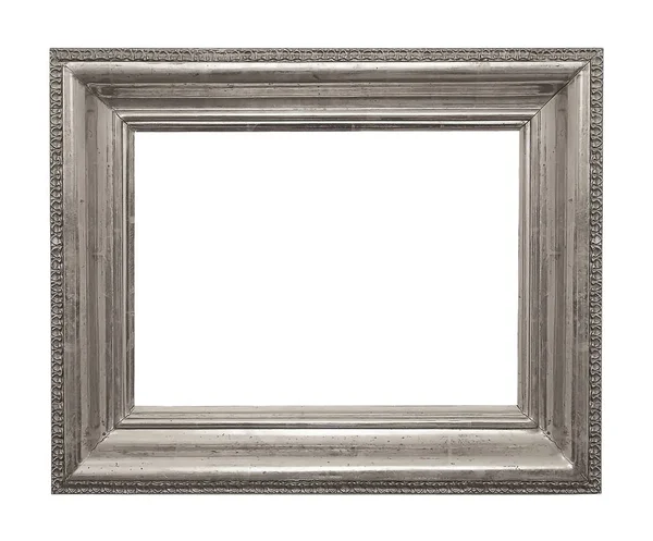 Silver frame for paintings, mirrors or photos — Stock Photo, Image