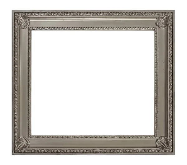 Zilveren frame voor schilderijen, spiegels of foto 's — Stockfoto