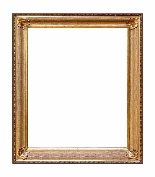 Moldura dourada para pinturas, espelhos ou fotos — Fotografia de Stock
