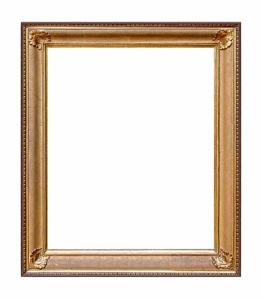 Golden frame for paintings, mirrors or photos — Stock Photo, Image