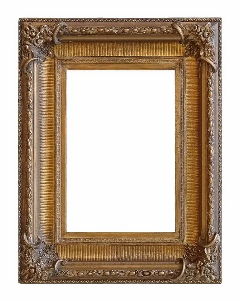 Gouden frame voor schilderijen, spiegels of foto 's — Stockfoto