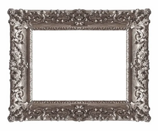 Silberrahmen Für Gemälde Spiegel Oder Fotos — Stockfoto