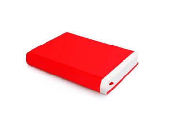 Beyaz arkaplanda izole edilmiş kitap