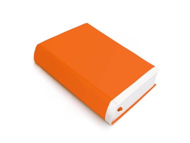 Beyaz arkaplanda izole edilmiş kitap
