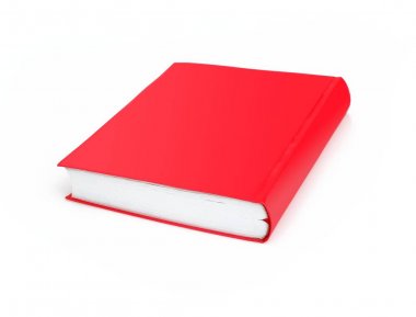 Beyaz arkaplanda izole edilmiş kitap
