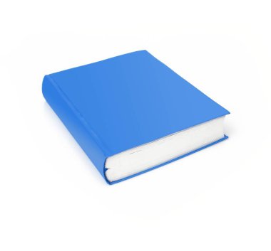 Beyaz arkaplanda izole edilmiş kitap