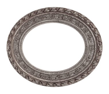 Gümüş çerçeve resimleri, ayna veya beyaz arka plan üzerinde izole fotoğraflar için
