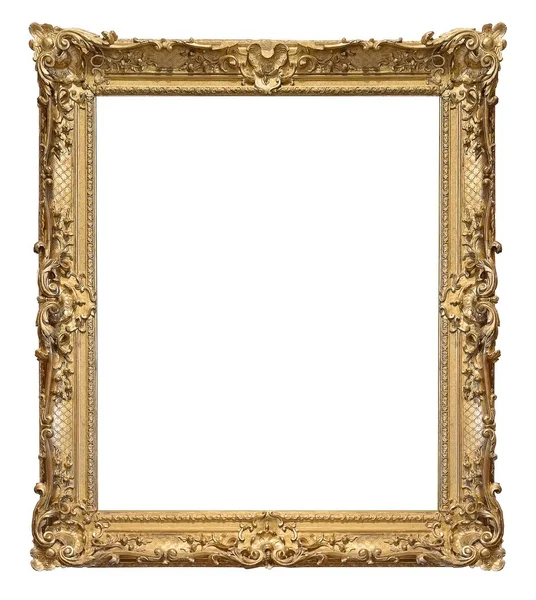Altın Çerçeve Resimleri Ayna Veya Fotoğraflar Için — Stok fotoğraf