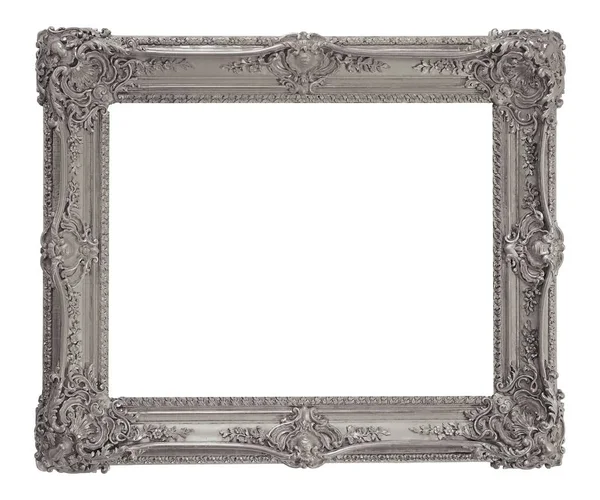 Moldura Prata Para Pinturas Espelhos Fotos — Fotografia de Stock