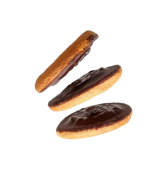 Sjokoladekjeks Isolert Hvit Bakgrunn – stockfoto