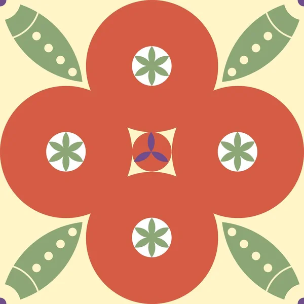 Безшовний Квітковий Візерунок Каракулі — стоковий вектор