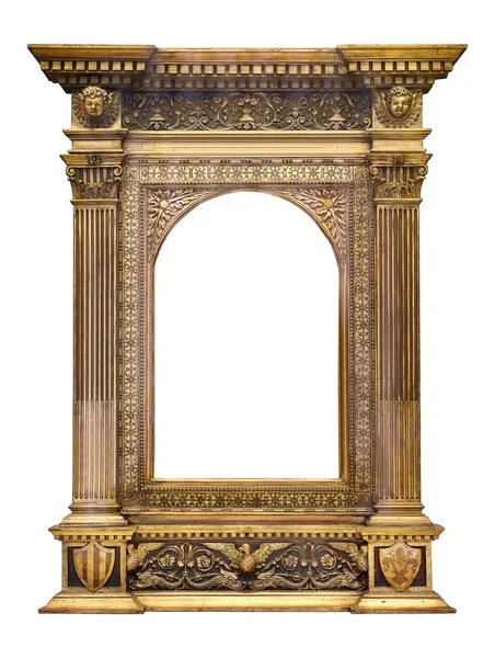 Golden Frame Paintings Mirrors Photos — Stock Photo, Image