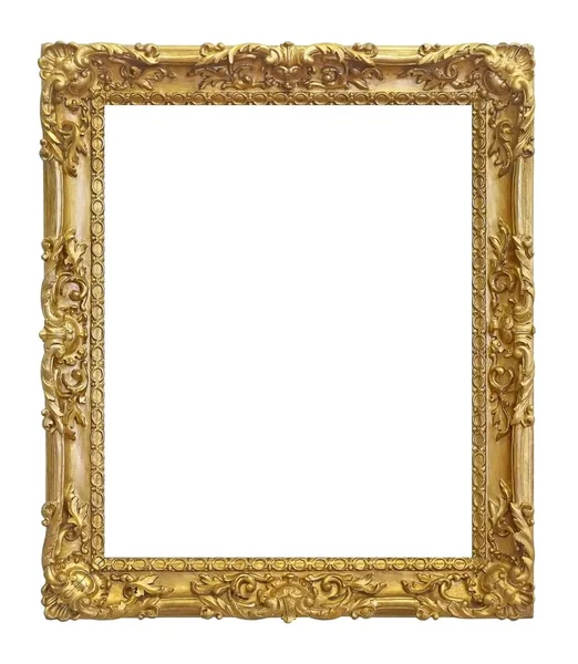 Altın Çerçeve Resimleri Ayna Veya Fotoğraflar Için — Stok fotoğraf
