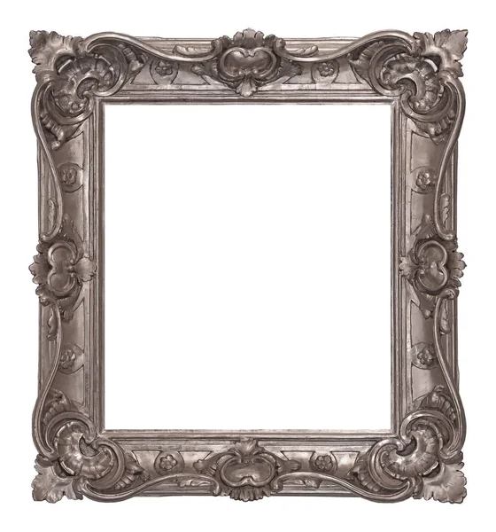 Gümüş Çerçeve Resimleri Ayna Veya Fotoğraf Için — Stok fotoğraf
