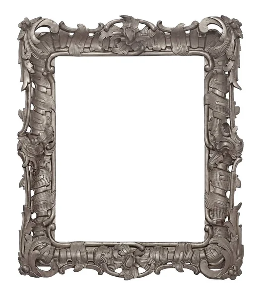 Silberrahmen Für Gemälde Spiegel Oder Foto — Stockfoto