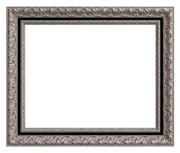Gümüş Çerçeve Resimleri Ayna Veya Fotoğraf Için — Stok fotoğraf