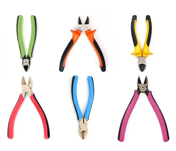 Hand Tools Repair Installation Pliers Isolated White Background — Stock Photo, Image
