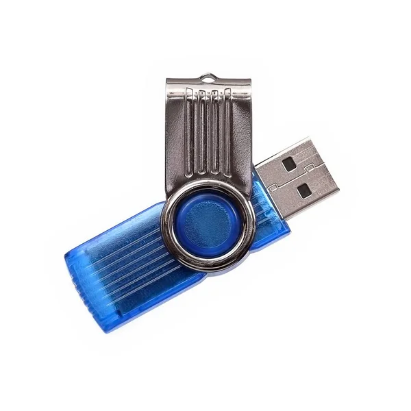 Usb Flash Enhet Isolerad Vit Bakgrund — Stockfoto