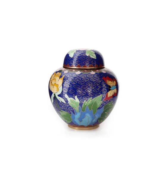 Alte Orientalische Vase Isoliert Auf Weißem Hintergrund Design Element Mit — Stockfoto
