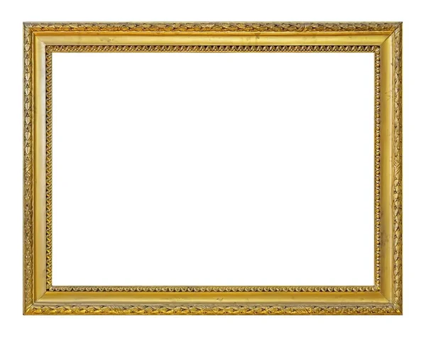 Golden Frame Paintings Mirrors Photo Isolated White Background — Stock Photo, Image