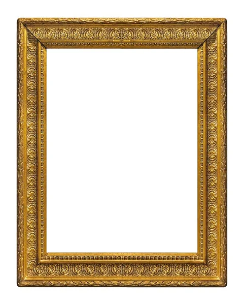 Golden Frame Paintings Mirrors Photo Isolated White Background Design Element — Stock Photo, Image