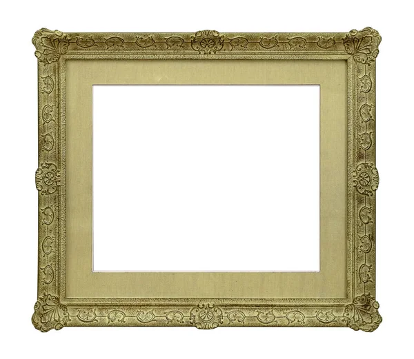 Träram För Målningar Speglar Eller Foto Isolerad Vit Bakgrund Designelement — Stockfoto