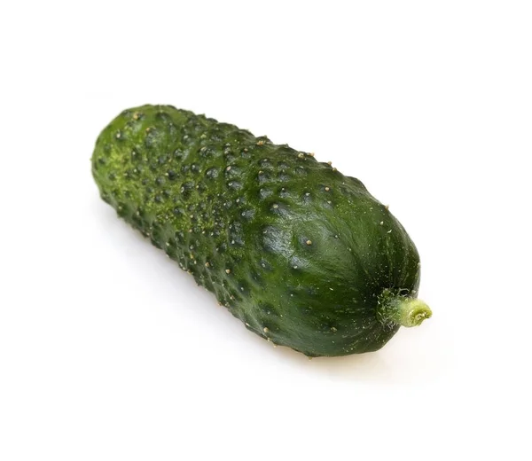 Fresh Green Cucumbers Isolated White Background — Stock Photo, Image