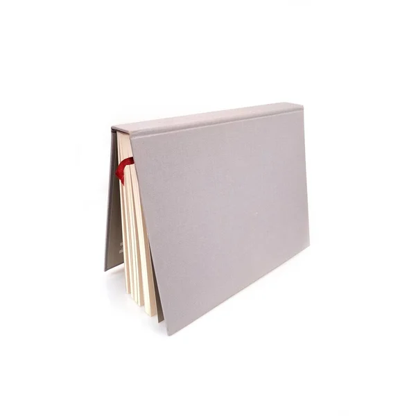 Livro Isolado Fundo Branco — Fotografia de Stock