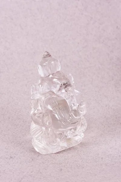 Figura Cristal Del Dios Elefante Indio Ganesha —  Fotos de Stock