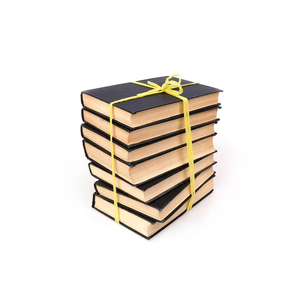 Stack Books Isolado Fundo Branco — Fotografia de Stock