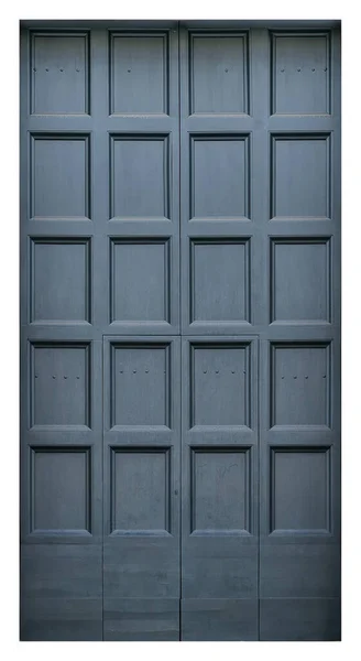 Modelo Porta Madeira Entrada Isolado Fundo Branco — Fotografia de Stock