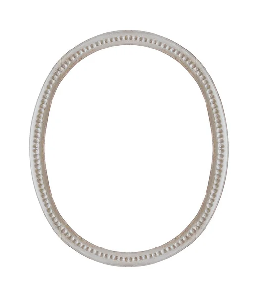 Cornice Legno Quadri Specchi Foto Isolate Sfondo Bianco Elemento Design — Foto Stock